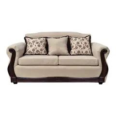 AMERICA DECORA - Sofá Para 3 Personas Gran Santi Chenille Beige