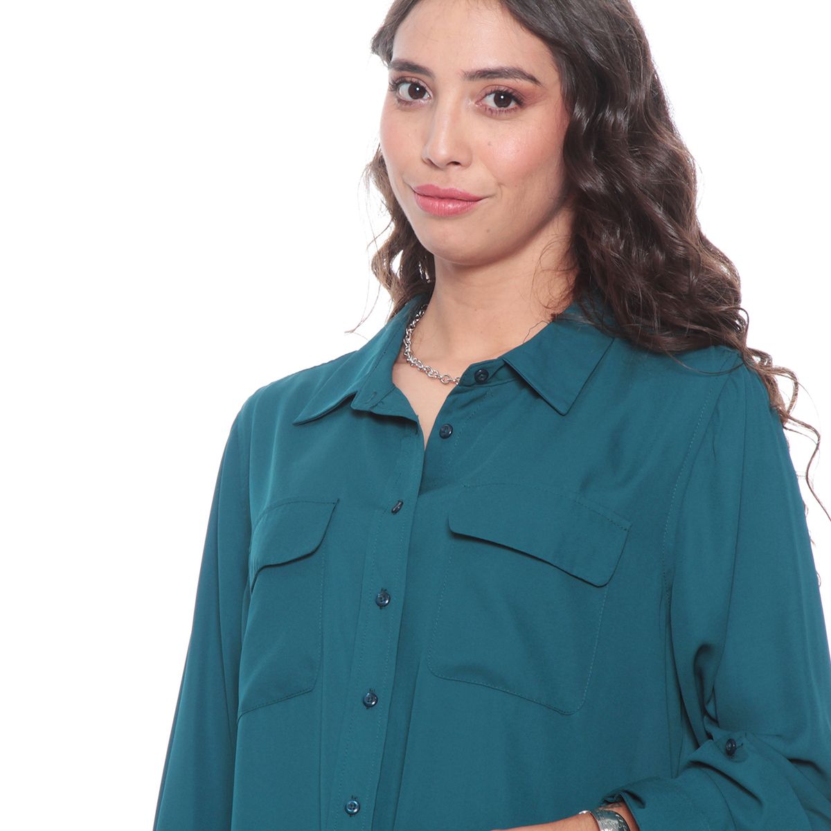 WADOS - BLUSA ML ABOTONADA EN DELANTERO Y BOLSILLOS CON TAPETA