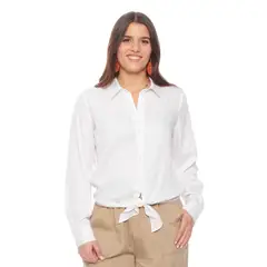 WADOS - BLUSA LYOCELL MANGA LARGA ABOTONADA EN EL DELANTERO