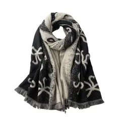 BLWOENS - Bufanda de mujer de invierno - Negro