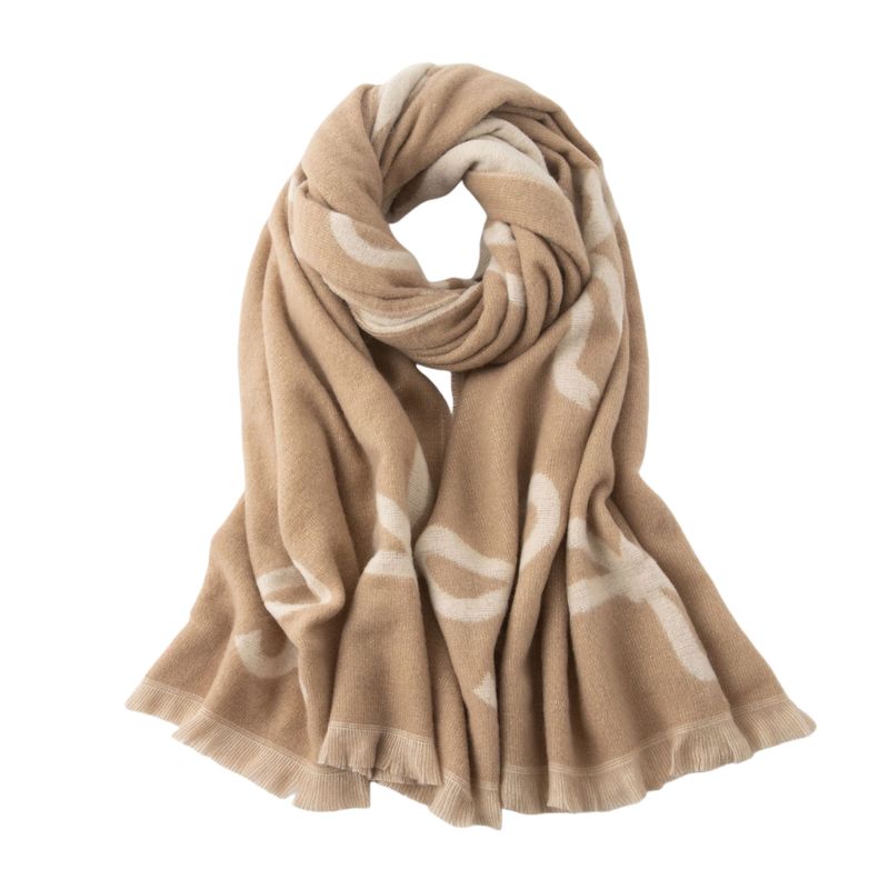 BLWOENS - Bufanda de mujer de invierno - Beige