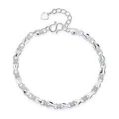 BLWOENS - Pulsera Mujer - Plateada