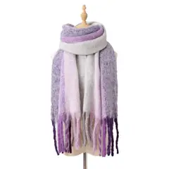 BLWOENS - Bufanda de mujer de invierno - Violeta
