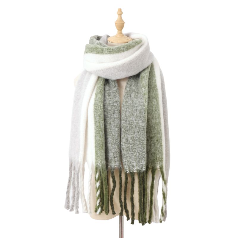 BLWOENS - Bufanda de mujer de invierno - Verde