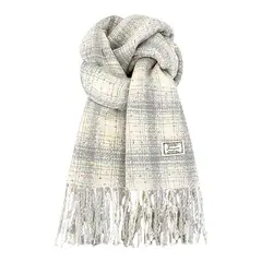 BLWOENS - Bufanda de mujer de invierno - Blanco