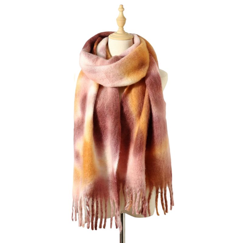 BLWOENS - Bufanda de mujer de invierno - Rosa