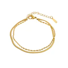 BLWOENS - Pulsera Mujer - Dorada
