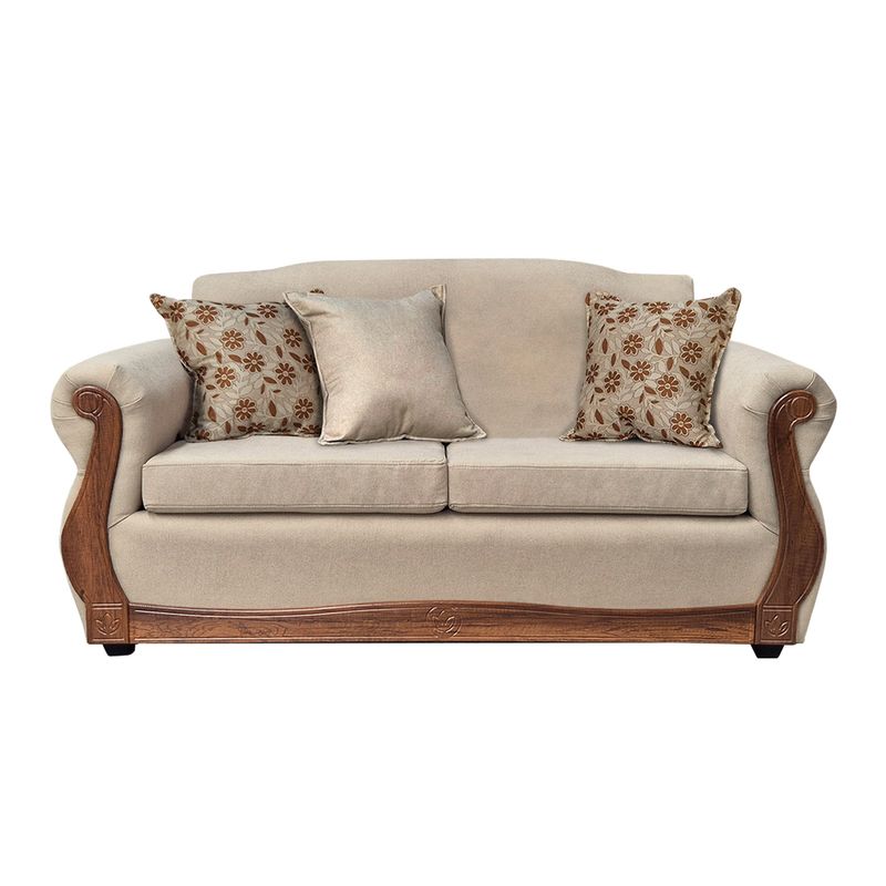 AMERICA DECORA - Sofá Para 3 Personas Gran Santi Chenille Beige X