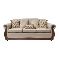 AMERICA DECORA - Sofá Para 4 Personas Gran Santi Chenille Beige X