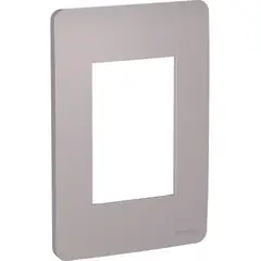 SCHNEIDER ELECTRIC - Placa 4x2 3 Puestos Axis Grey Schneider Orion sin soporte S730103224