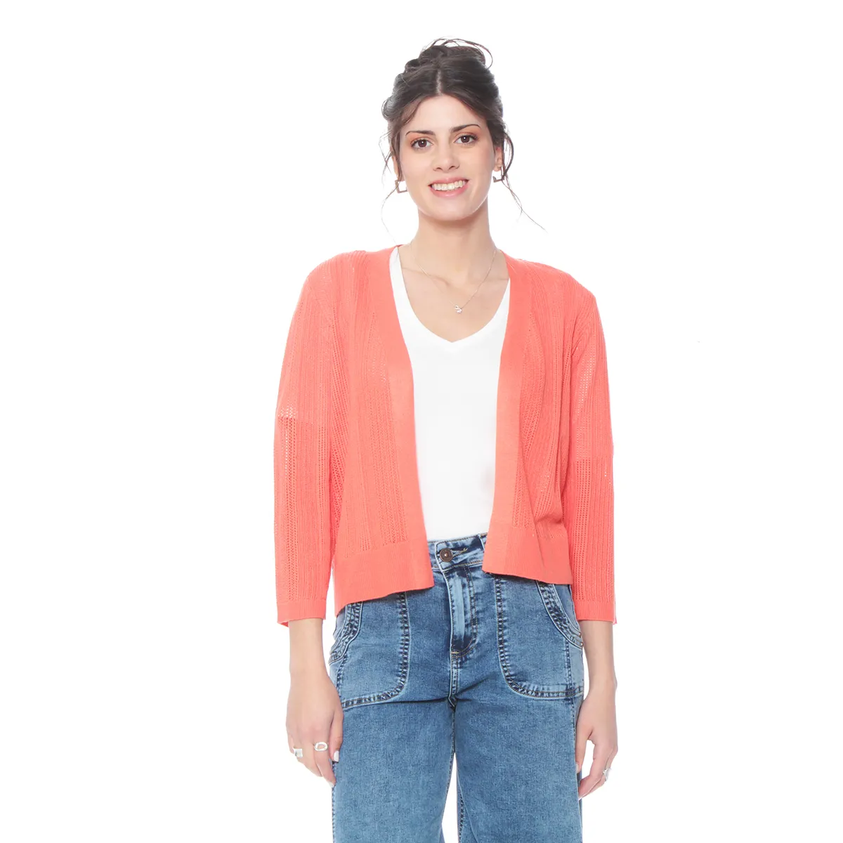 WADOS - CHALECO ABIERTO MANGA 34 SOLIDO