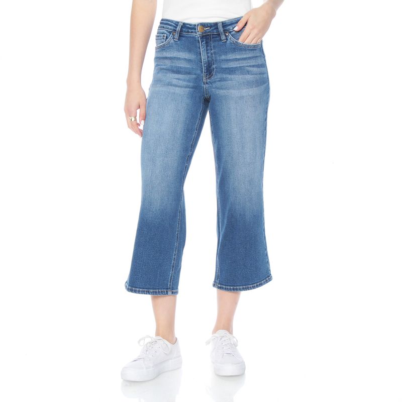 WADOS - JEANS CROP TIRO ALTO PRETINA BASICA 1  BOTON