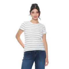 WADOS - POLERA MANGA CORTA LISTADA ESCOTE REDONDO