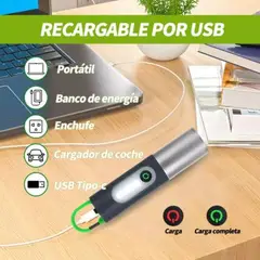 GENERICO - Linterna Multifunción Recargable para Exteriores LED 800 lm