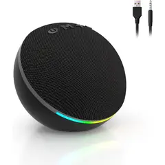 CASTLEN - Altavoces Bluetooth Para Ordenador Con 4 Modos de Luz LED de Colores