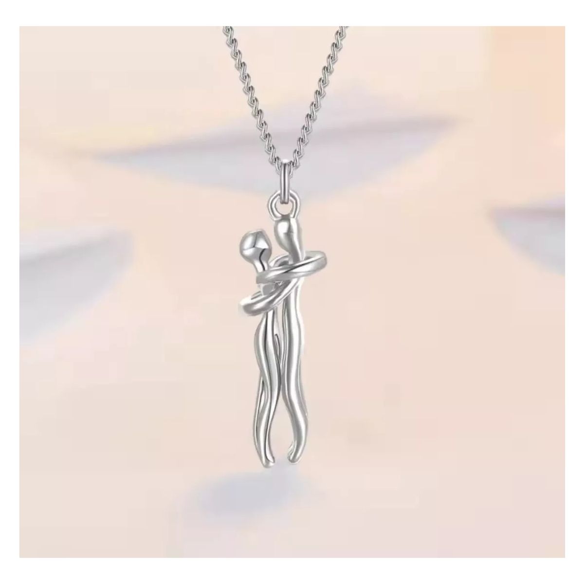 ZG JOYAS - Collar Pareja Novios Abrazados Amor Regalo San Valentin