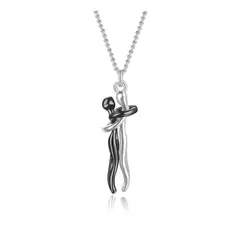 ZG JOYAS - Collar Pareja Novios Abrazados Amor Regalo San Valentin