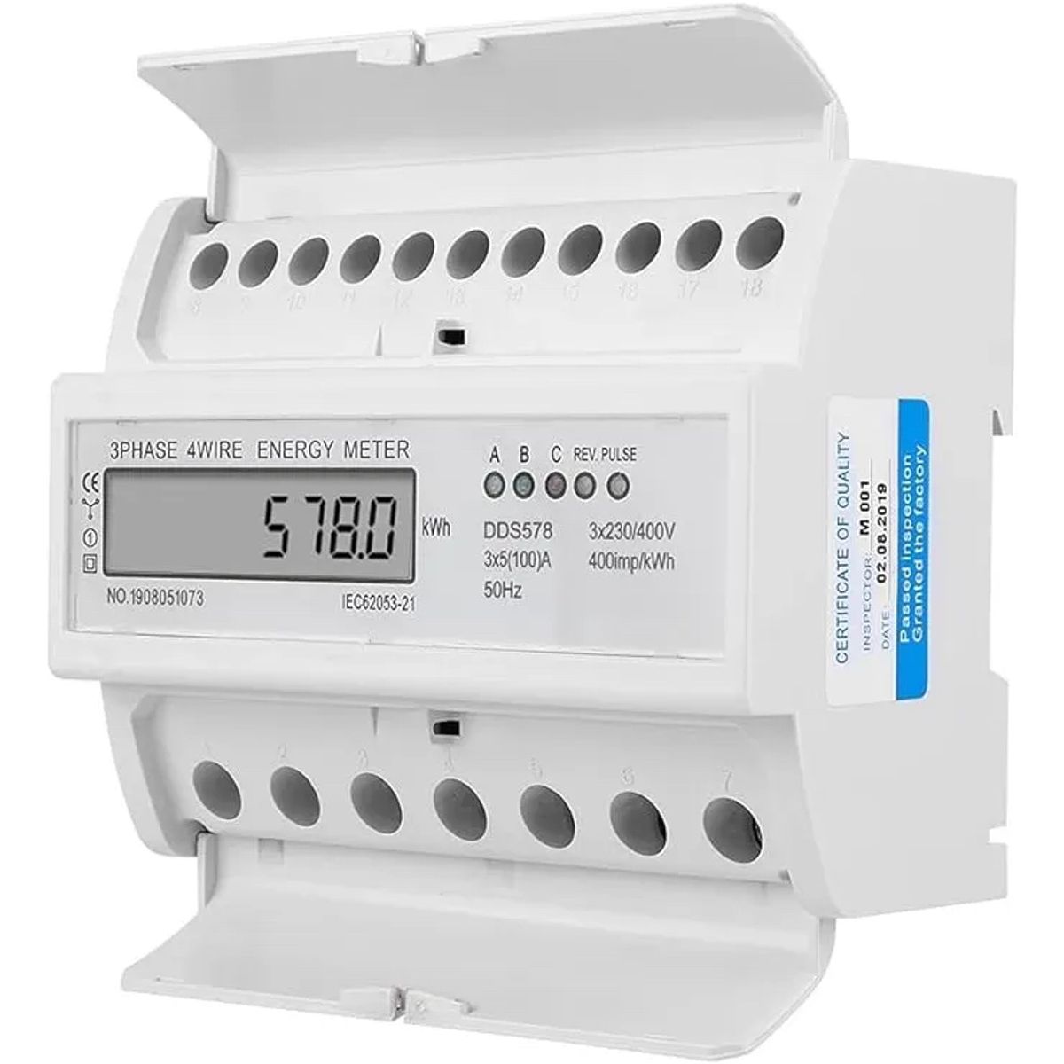 PUREPOWER - Remarcador trifásico IEC62053-21 400 imp/kwh/400V