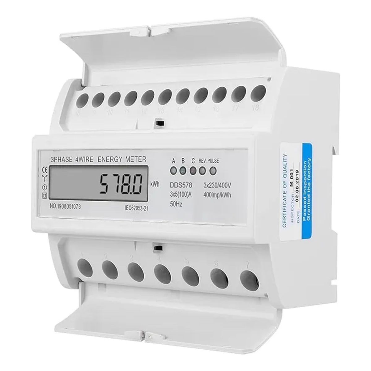 PUREPOWER - Remarcador trifásico IEC62053-21 400 imp/kwh/400V