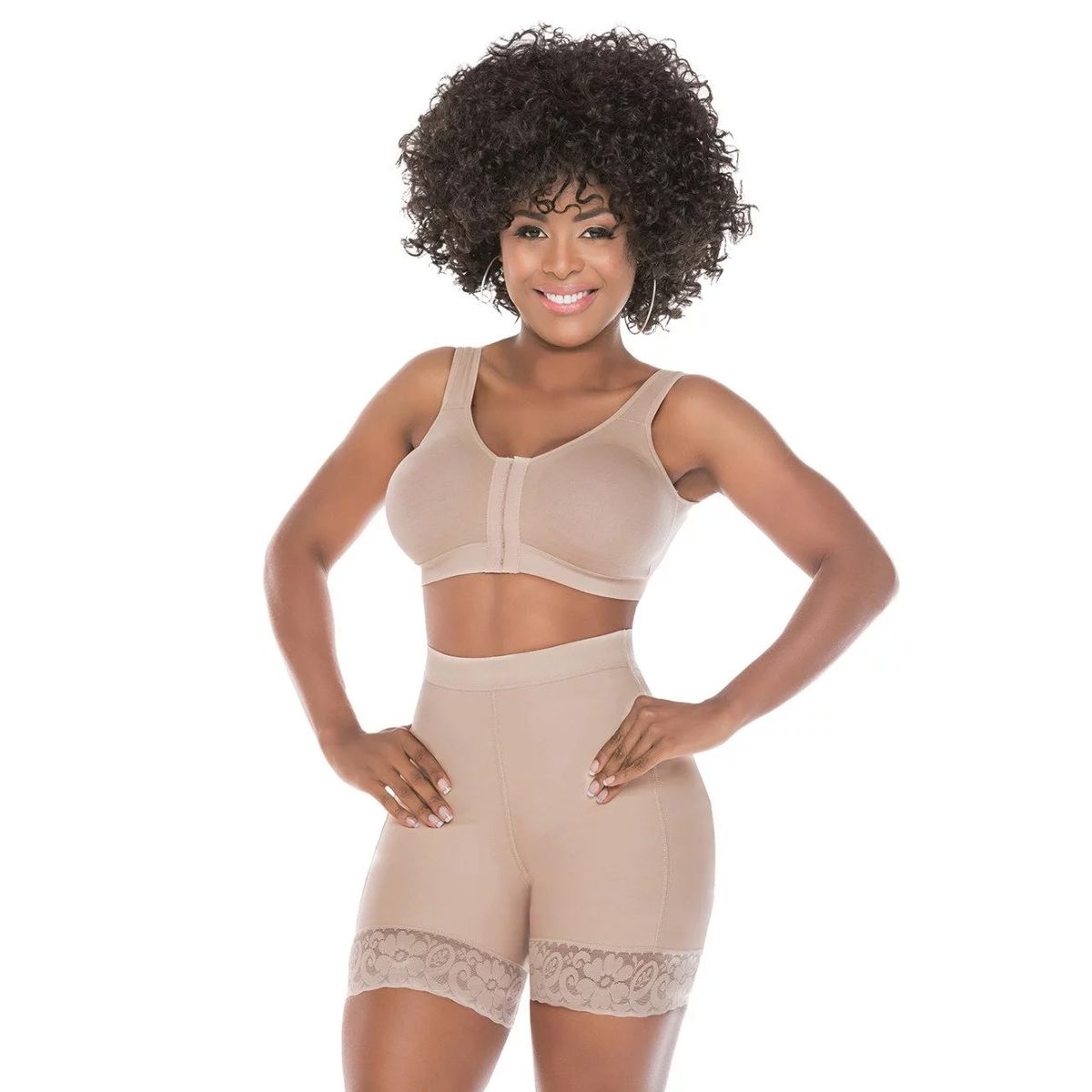 CINTURA SONADA - Faja Short Levanta Cola Abierta Con Control Abdominal