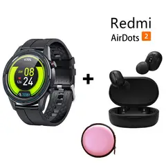 XIAOMI - KUMI GT3 reloj inteligente deportivo y combo airdots2 - Negro