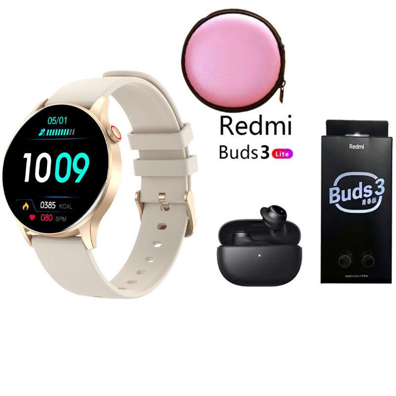 XIAOMI - Reloj inteligente deportivo Y85+Audifonos Redmi Buds 3 Lite y Estuche