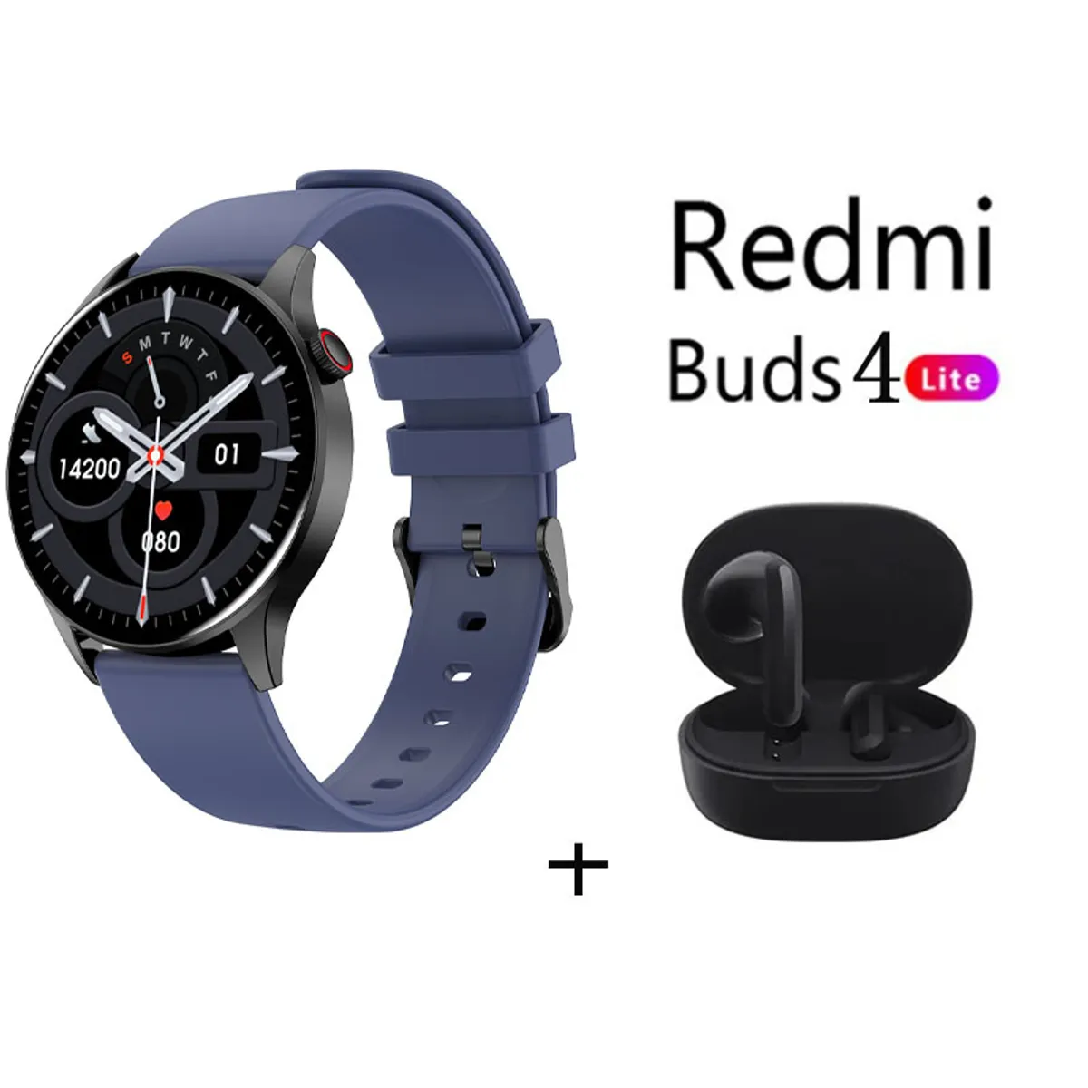 XIAOMI - Reloj inteligente deportivo Y85+Audifonos Redmi Buds 4 Lite - Azul