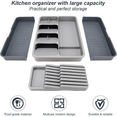 Imagen 2 del producto Organizador De Cubiertos De Cocina Extensible Y Extraíble