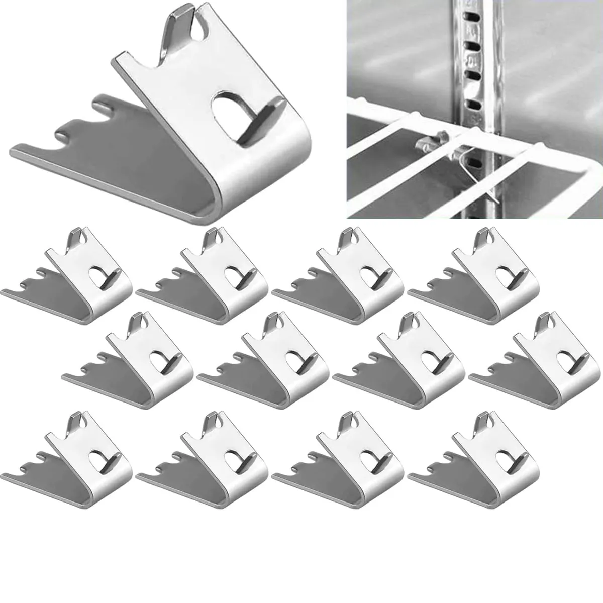 KUANGYE - Soportes Ganchos Cooler De Metal 12 Unidades