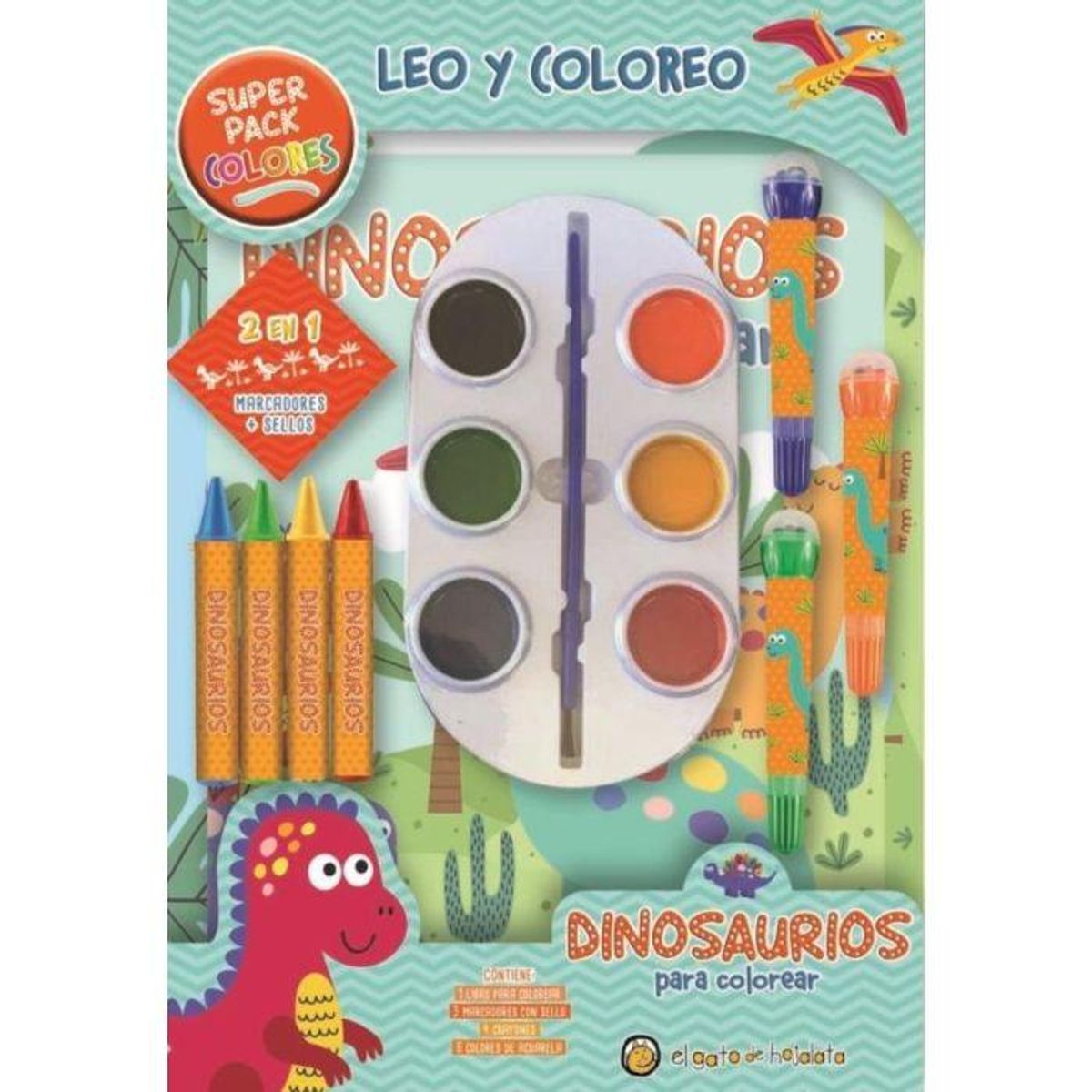 EL GATO DE HOJALATA - Super Pack Dinosaurios para colorear