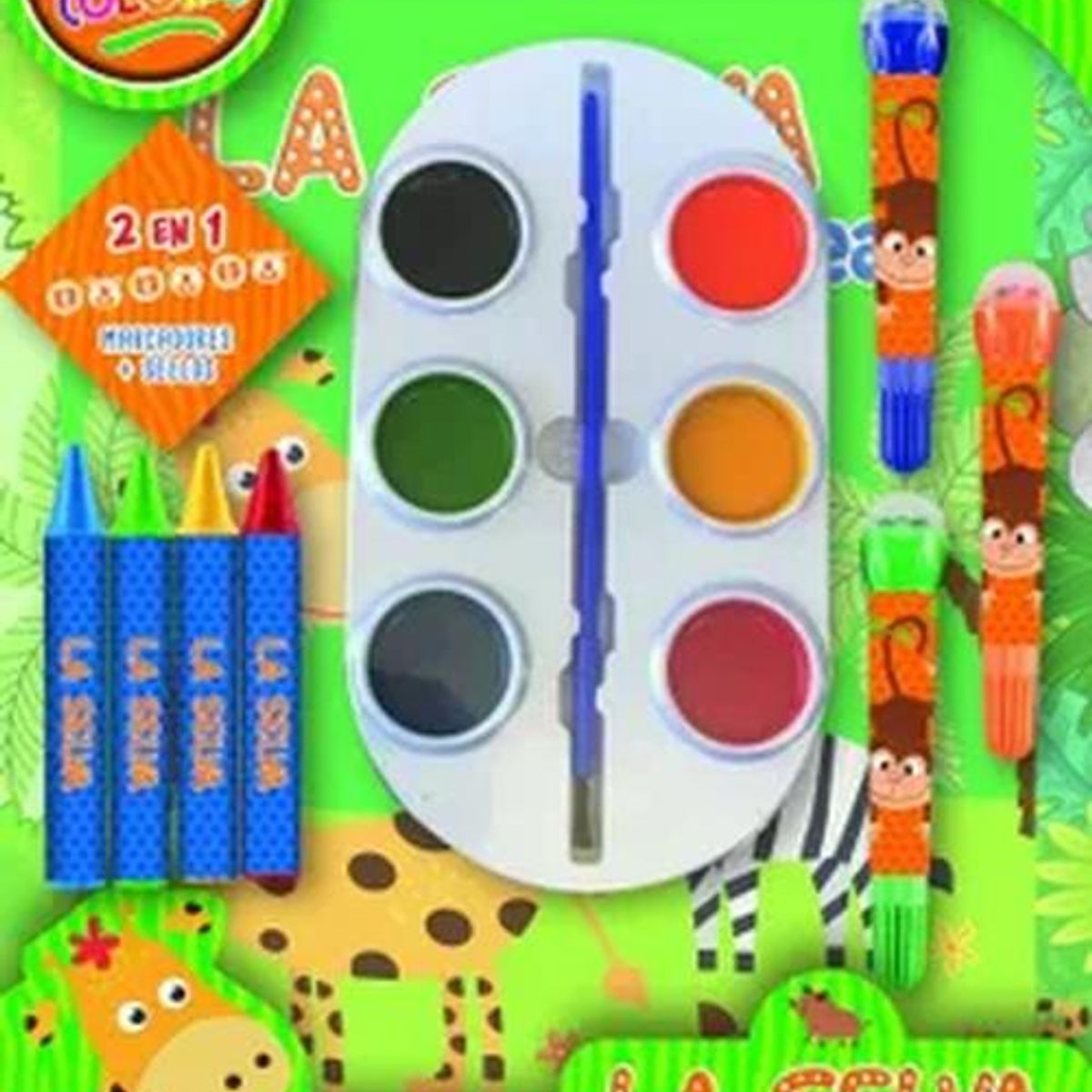 EL GATO DE HOJALATA - Super Pack La selva para colorear