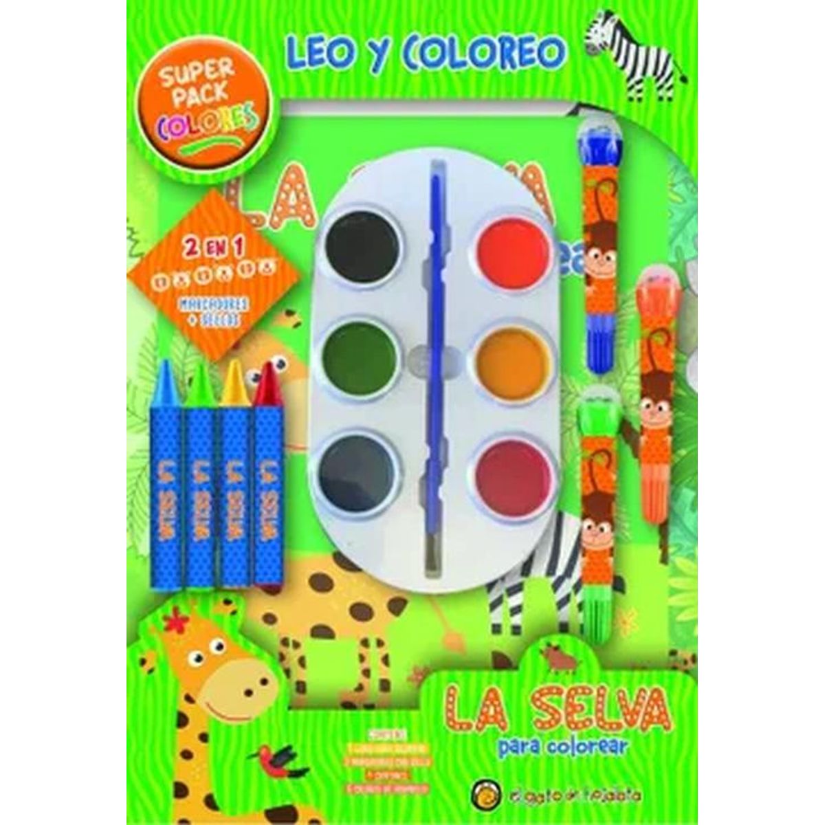 EL GATO DE HOJALATA - Super Pack La selva para colorear