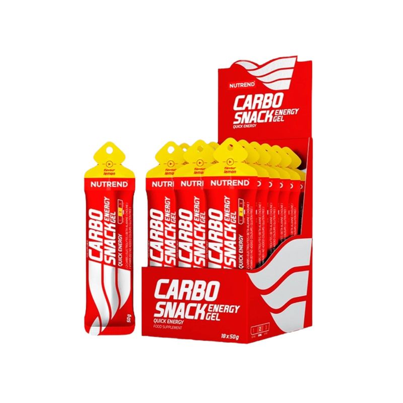 NUTREND - CARBO SNACK ENERGY GEL LEMON 18 SACHET 50GR - NUTREND
