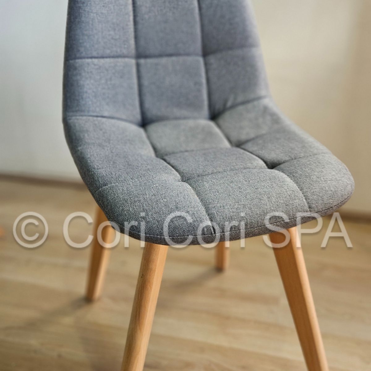 CORI CORI - Silla Capitonne Lino Gris