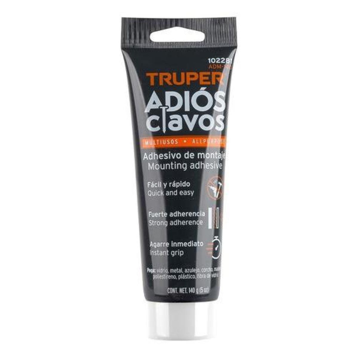 Adhesivo De Montaje 140 G Truper - Blanco, marca TRUPER - Foto Principal