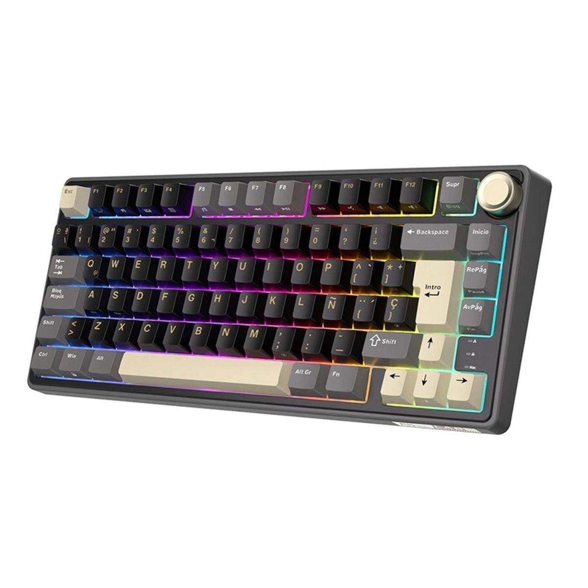 ROYAL KLUDGE - Teclado Mecánico RK R75 Phantom 75% Español - Royal Kludge