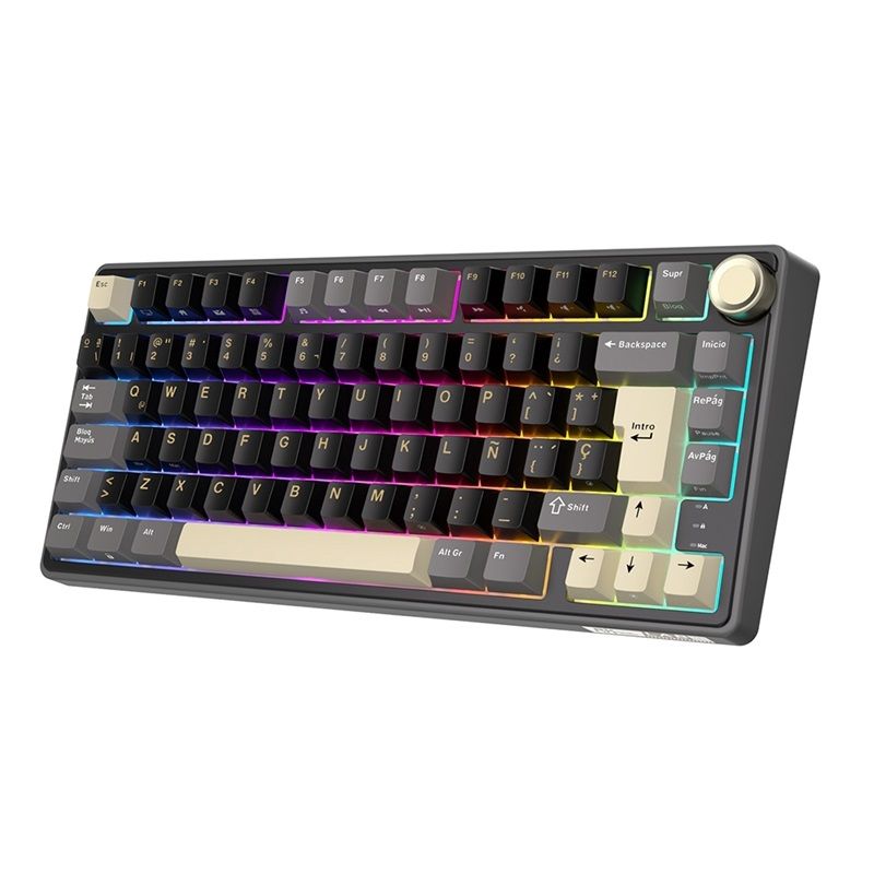ROYAL KLUDGE - Teclado Mecánico RK R75 Phantom 75% Español - Royal Kludge