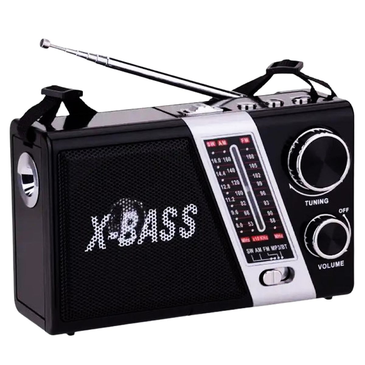 GENERICO - Radio Portátil Usb 3 Bandas Fm/am/sw Mp3
