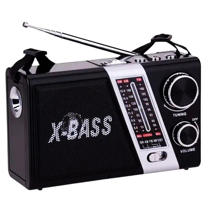 GENERICO - Radio Portátil Usb 3 Bandas Fm/am/sw Mp3