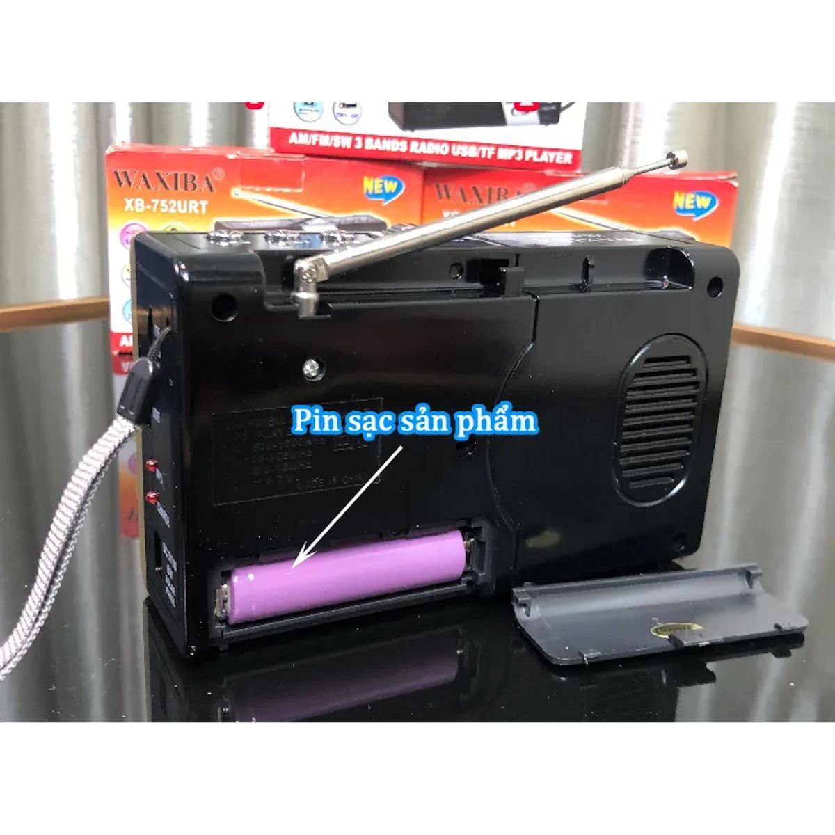 GENERICO - Radio Portátil Usb 3 Bandas Fm/am/sw Mp3