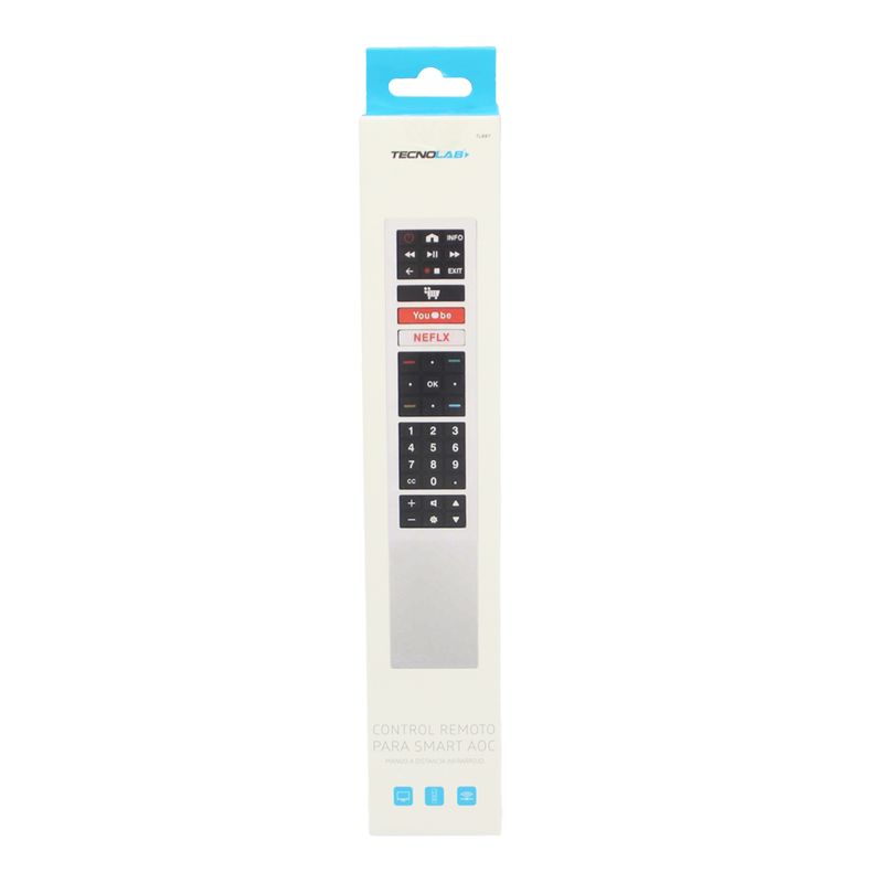 TECNOLAB - CONTROL REMOTO  COMPATIBLE  CON AOC SMART TV