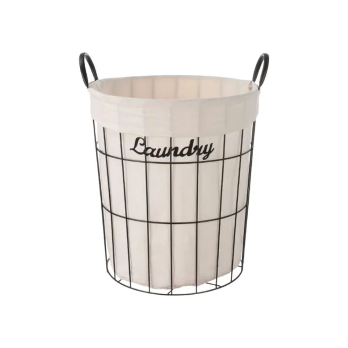 GENERICO - Canasto Organizador Laundry con Rejillas de Aluminio