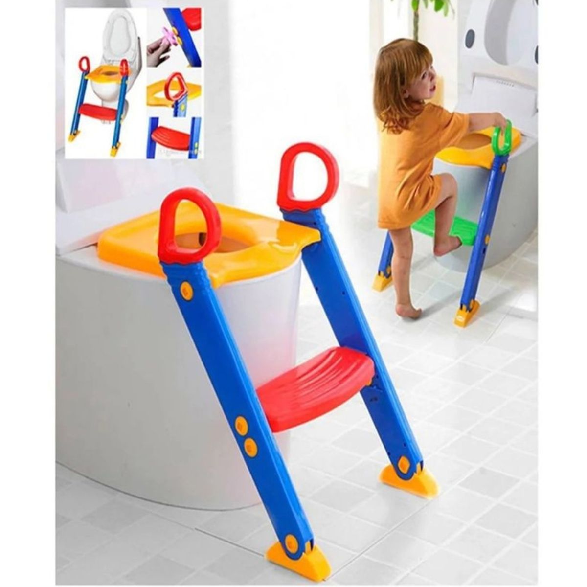 MOVI - Adaptador de WC con escalera para niños.