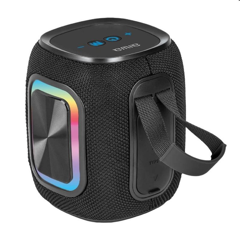 AIWA - - Parlante Bluetooth Aiwa 12W con FM y Luces RGB - Negro
