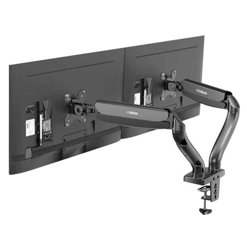 BITBYTE - Soporte Brazo Doble Para Monitor Escritorio 13-32 Bitbyte