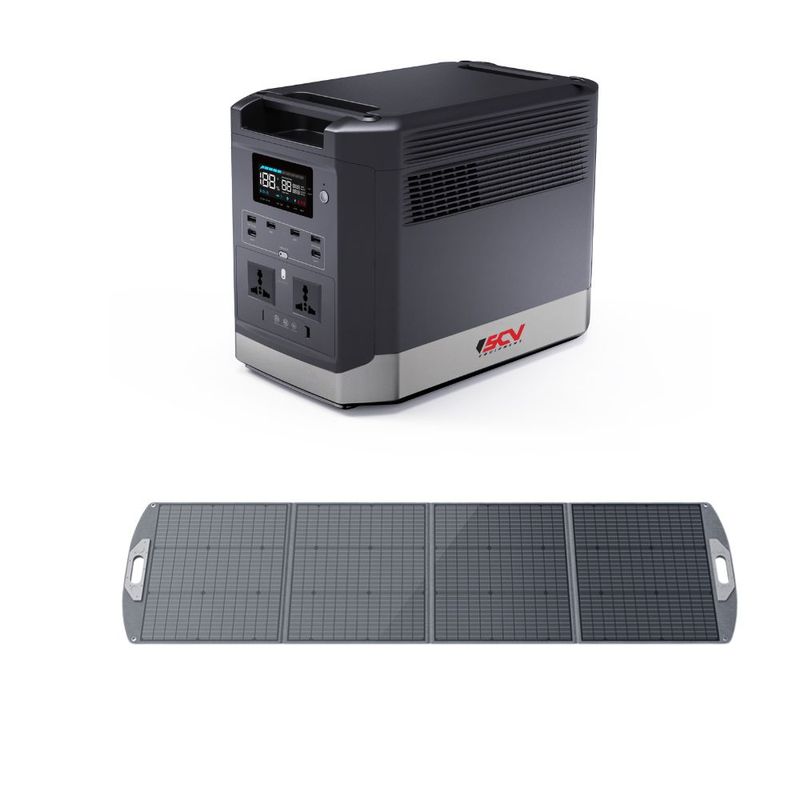 GENERICO - Generador Kit Energía Portátil Marxon G1500 + Psolar 200w