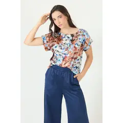 PRIVILEGE - Blusa multicolor estampada 2391 - Multicolor