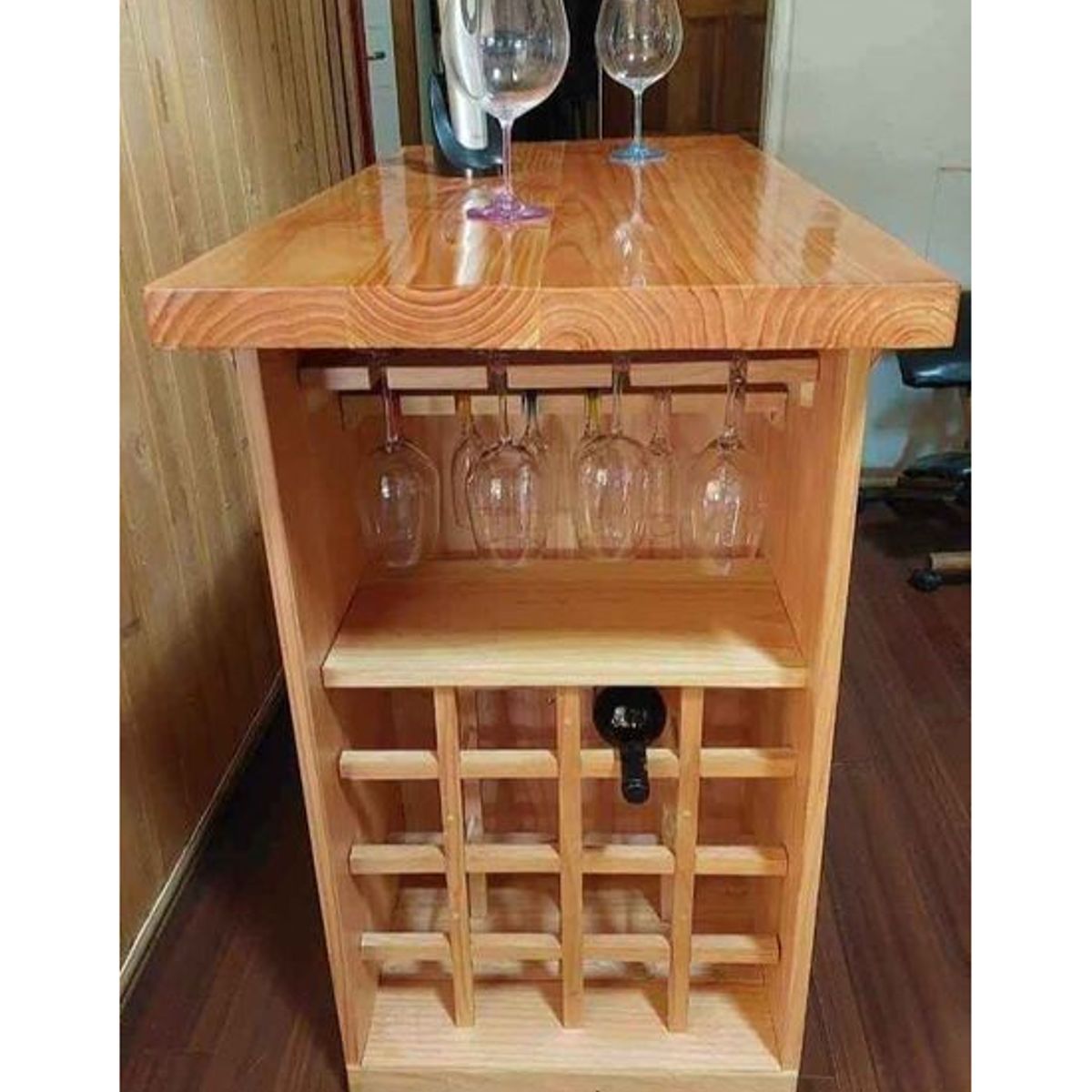 GENERICO - Isla Bar Cava Madera Pino Oregon…