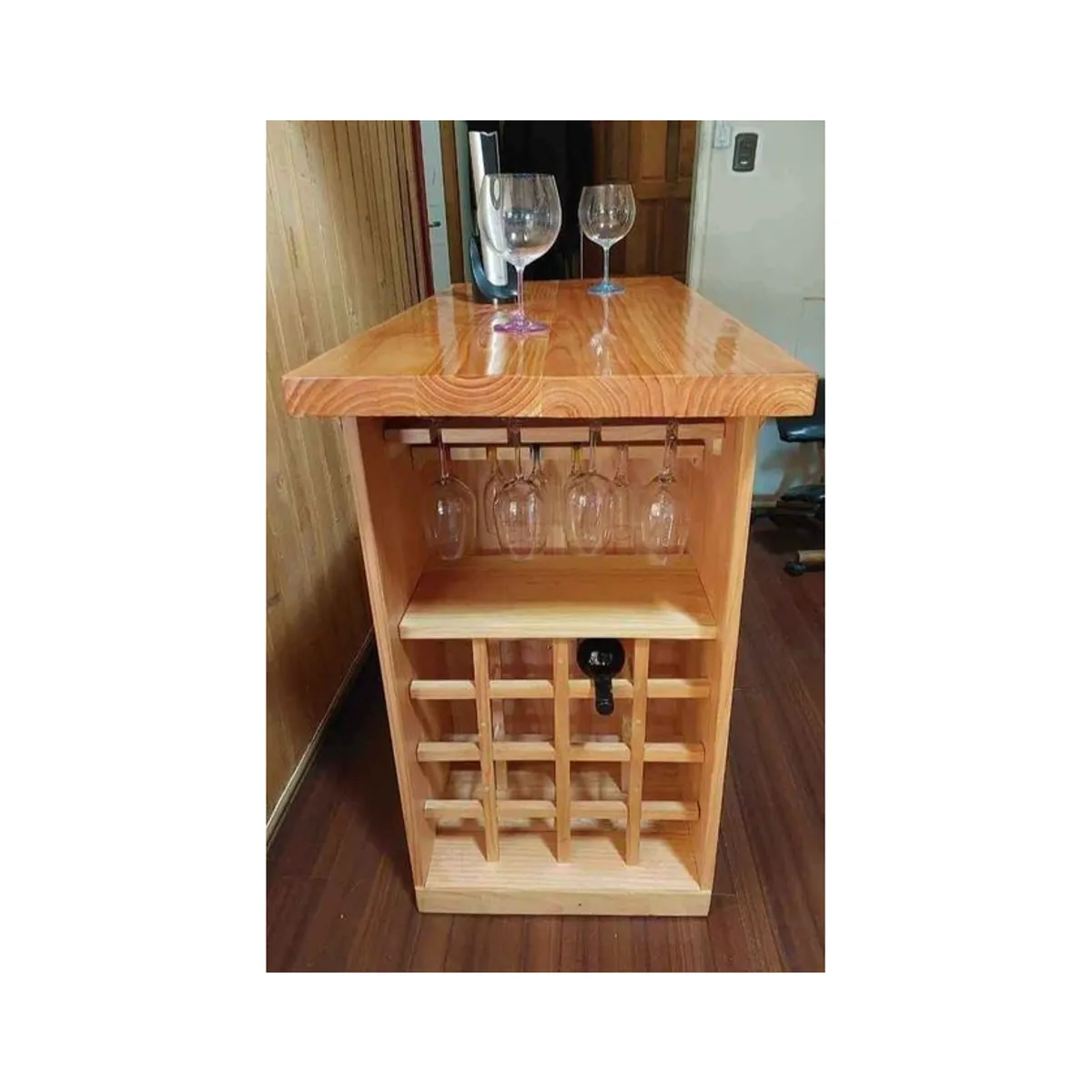 GENERICO - Isla Bar Cava Madera Pino Oregon…