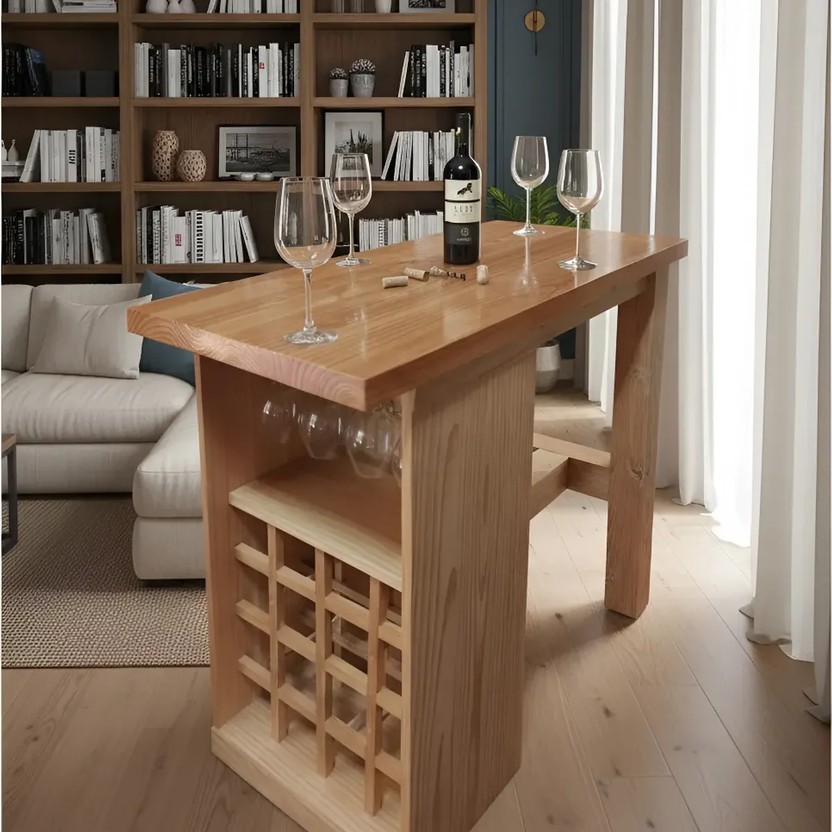 GENERICO - Isla Bar Cava Madera Pino Oregon…